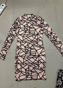 Geometric Print Bodycon Dress