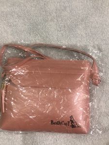 Pink Shiny Sling Bag