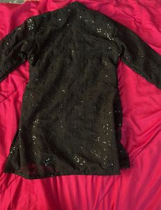 Black Embellished tunic top