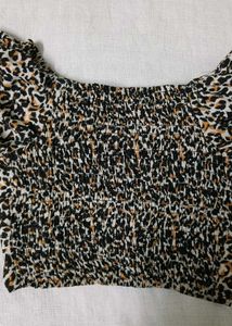 Leopard print top