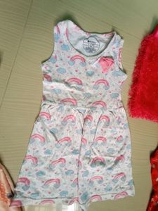 2-3 Years Baby Girl Combo Skirt Nd Gown Donation