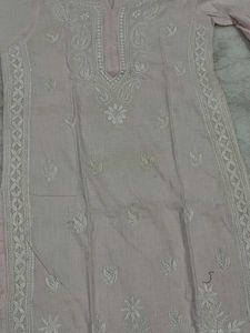 Gray Embroidered Kurti