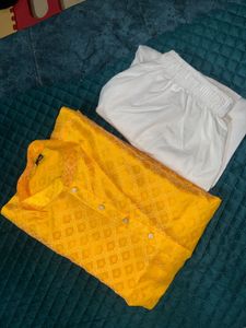Yellow Ethnic Kurta