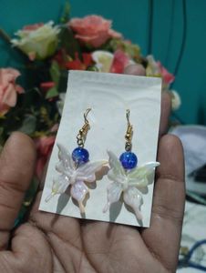 Handmade Butterfly Drop Earrings