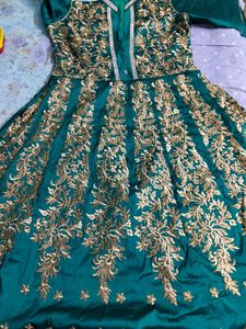 Green Ethinic Gown