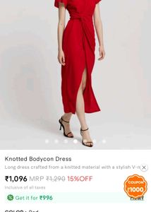 Knotted Bodycon Dress