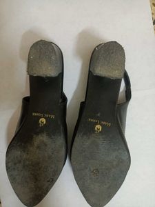Marc Loire Black Slingback Heels