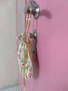 Floral Embroidered Pouch