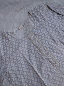 Blue &amp; White Kurti