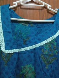 Blue Printed Kurta