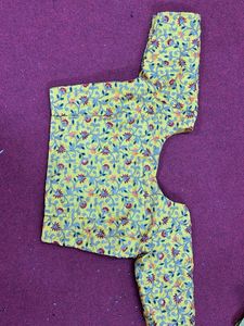 Yellow Embroidered Blouse