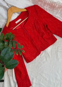 Cropped Lace Coat/ Shrug