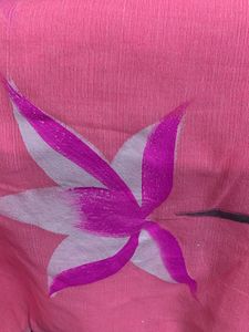 Pink Saree New With Tag