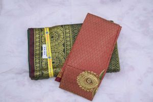 Kanjivaram Silk Saree with Blouse Piece