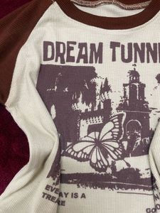 Brown &amp; Beige Graphic Tee