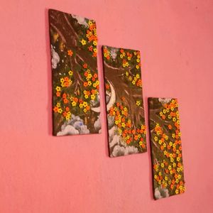 3 Piece Modern Wall Hanging