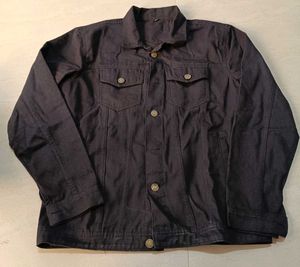 Men&#39;s Stylish Black Denim Jacket, M Size