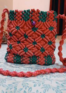 Macrame Crossbody Bag