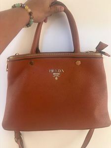 PRADA Milano Brown Leather Handbag