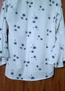 White Floral Top