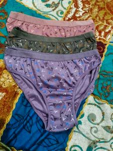 Set Of 3 Colourful Summer Panties