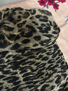animal print crop top