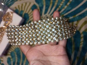 Pearl &amp; Rhinestone Bracelet