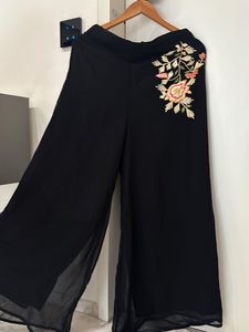 Black Embroidered co ord set