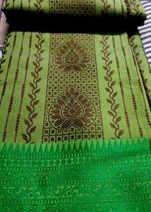Elegant Beautiful Self Woven Cotton Silk Saree