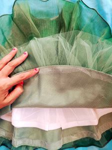 Olive Green Flower Girl Dress