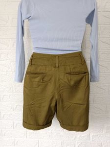 Imported Olive Shorts
