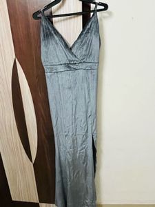 Elegant Grey Maxi Dress