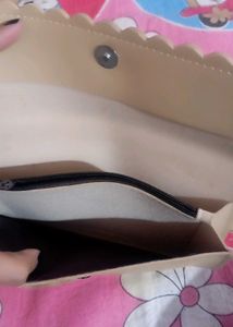 Beige wallet for women