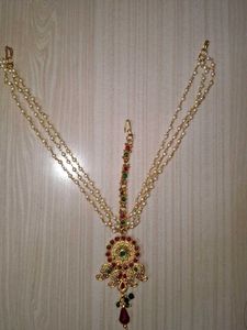 vintage Elegant Pearl Matha Patti