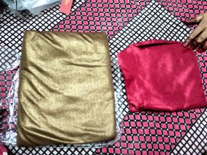 Elegant Gold Saree