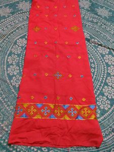 Red Embroidered Kurti Pant