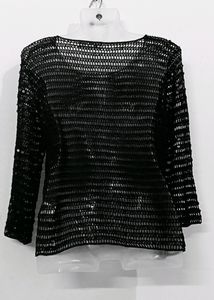 Black Net Top