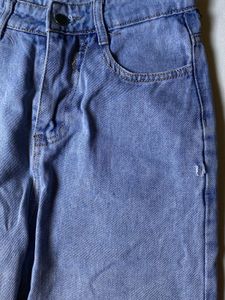 Light Wash Straight Denim Jeans