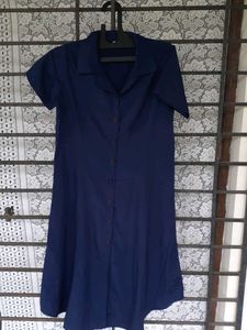 Navy Blue Shirt Dress