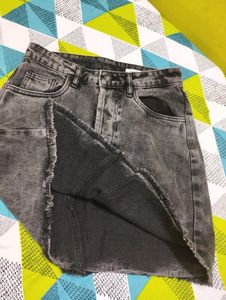 Alert🚨New WithoutTag CharcoalGrey Mini Denim Skir
