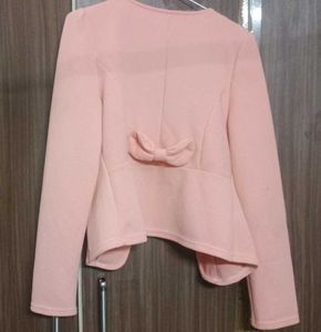 Vintage Pink Button-Up Jacket