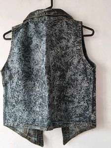 Vintage Studded Denim Vest