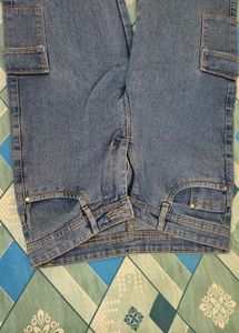 Light Wash Cargo Jeans