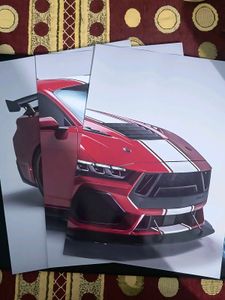 Split Car Poster 8k Quality Full HD Glossy