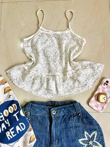 White Lace Cami