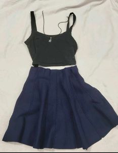 blue Short Skirt