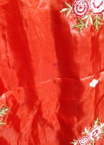 Red and Gold Traditional Embroidered Dress (Woman)