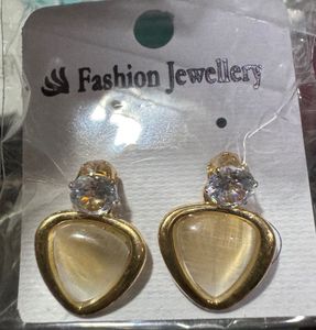 Silver &amp; Pearl Cross Earrings
