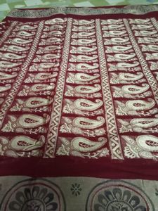 Cotton Saree Maroon