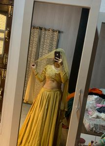 Big Flaired Full Sleeve Backless Lehnga💛💐